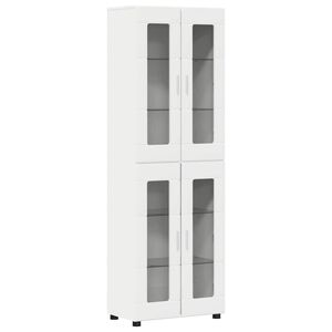 vidaXL Haut Armoire FLORIN 60 x 35 x 182 cm Blanc Bois d'ing&eacute;nierie