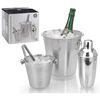 Excellent Houseware Ensemble de bar 4 pcs Acier inoxydable