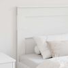 vidaXL T&ecirc;te de lit avec t&ecirc;te de lit Blanc 90 cm Bois d'ing&eacute;nierie