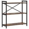 vidaXL &Eacute;tag&egrave;re Ch&ecirc;ne fum&eacute; 80 x 30 x 85 cm Bois d'ing&eacute;nierie