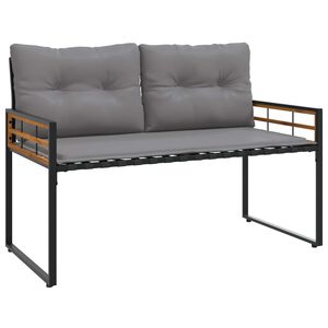 vidaXL Banc &agrave; couches en bois 114 x 55 x 77 cm Gris clair