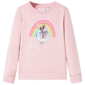 Sweatshirt pour enfants rose clair 92