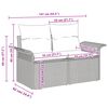 vidaXL Ensemble de canap&eacute; de jardin 9 pcs Marron Poly rotin