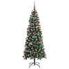 vidaXL Sapin de No&euml;l artificiel Vert 180 cm PVC, plastique et acier