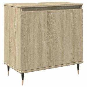 vidaXL Armoire de bain ch&ecirc;ne sonoma 58x33x60 cm bois d'ing&eacute;nierie