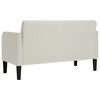 vidaXL Canap&eacute; causeuse cr&egrave;me 109 cm velours