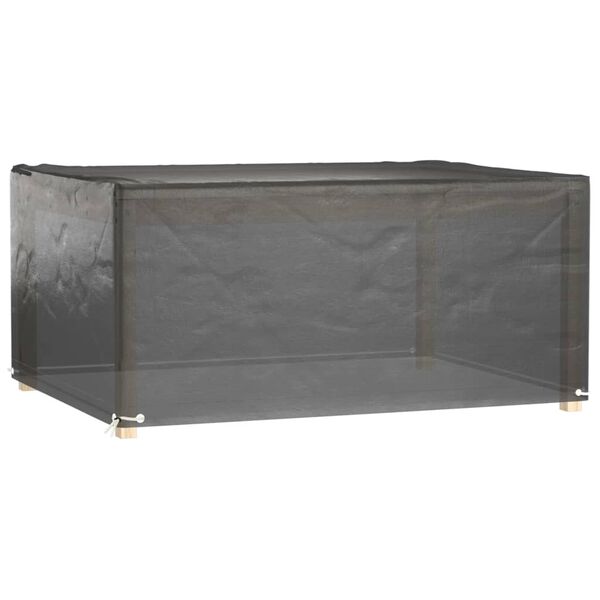 vidaXL Housses salon de jardin2pcs 8&oelig;illets 180x135x80cm rectangulaire