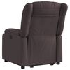 vidaXL Fauteuil inclinable &eacute;lectrique marron fonc&eacute; tissu