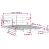 vidaXL Cadre de lit sans matelas 120x200 cm bois de pin massif