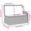 vidaXL Banc de jardin avec coussin Gris polyrotin