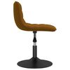 vidaXL Chaises pivotantes &agrave; manger lot de 2 marron velours