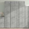 vidaXL Buffet haut gris b&eacute;ton 70x42,5x185 cm bois d'ing&eacute;nierie