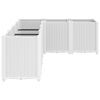 vidaXL Jardini&egrave;re blanc 160x120x53 cm polypropyl&egrave;ne