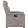 vidaXL Fauteuil inclinable Taupe Tissu