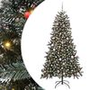 vidaXL Sapin de No&euml;l artificiel Vert 180 cm PVC, plastique et acier