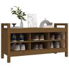 vidaXL Banc d'entr&eacute;e Marron miel 110x40x60 cm Bois de pin massif