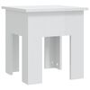 vidaXL Table basse blanc brillant 40x40x42 cm bois d'ing&eacute;nierie