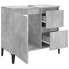 vidaXL Armoire de salle de bain gris b&eacute;ton 65x33x60 cm