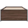 vidaXL Cadre de lit sans matelas ch&ecirc;ne marron 100x200 cm
