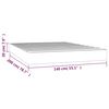 vidaXL Matelas de lit &agrave; ressorts ensach&eacute;s fermet&eacute; moyenne Blanc 140x200x20 cm