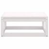 vidaXL Salon de jardin 4 pcs Blanc Bois de pin massif