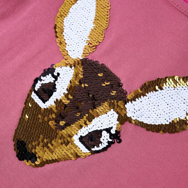T-shirt enfants &agrave; manches longues framboise 92