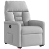 vidaXL Fauteuil inclinable &eacute;lectrique gris nuage tissu