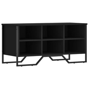 vidaXL Armoire &agrave; chaussures noir 90x38x45,5 cm bois d'ing&eacute;nierie