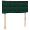 vidaXL Sommier &agrave; lattes de lit et matelas Vert fonc&eacute; 120x200cm Velours