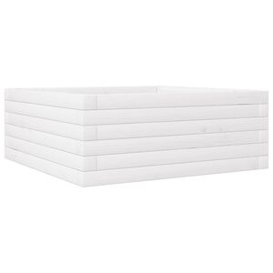 vidaXL Jardini&egrave;re blanc 60x60x23 cm bois de pin massif
