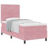 vidaXL Lit &agrave; ressorts avec matelas Rose 100 x 200 cm Velours