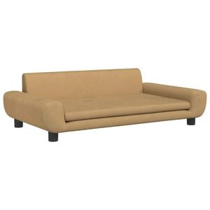 vidaXL Lit pour chien marron 100x54x33 cm velours