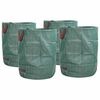 vidaXL Sacs &agrave; D&eacute;chets de Jardin 4 pc 300 l Vert Polypropyl&egrave;ne