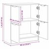 vidaXL Buffet ch&ecirc;ne artisanal 60x30x70 cm bois d'ing&eacute;nierie