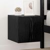 vidaXL Meuble TV mural Ch&ecirc;ne noir 30,5 x 35 x 30 cm Bois d'ing&eacute;nierie