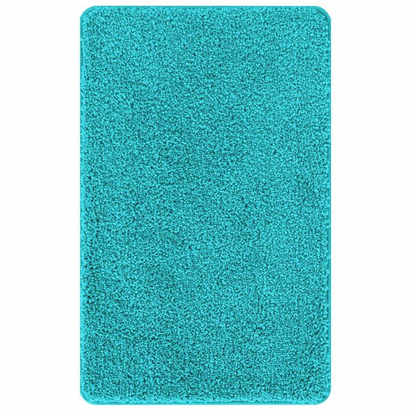 vidaXL Ensemble de tapis de bain antid&eacute;rapants 3 pcs Turquoise PP