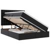 vidaXL Lit de Rangement Noir 140 x 190 cm Cuir synth&eacute;tique