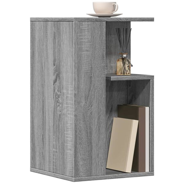 vidaXL Table d'appoint sonoma gris 35x35x60 cm bois d'ing&eacute;nierie
