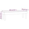 vidaXL Banc Taupe 100x30x30 cm Tissu