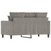 vidaXL Canap&eacute; &agrave; 2 places Gris clair 120 cm Velours