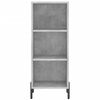 vidaXL Buffet gris b&eacute;ton 34,5x32,5x90 cm bois d'ing&eacute;nierie