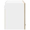 vidaXL Armoire suspendue Ch&ecirc;ne Sonoma et Blanc 80 x 31 x 40 cm