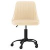 vidaXL Chaises pivotantes &agrave; manger lot de 4 cr&egrave;me velours