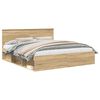 vidaXL Cadre de lit Sonoma 180 x 200 cm Bois d'ing&eacute;nierie
