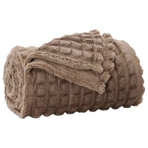 vidaXL Jet&eacute; Camel 240 x 220 cm 1.37 kg Toison