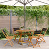 vidaXL Ensemble &agrave; manger de jardin 5pcs noir polypropyl&egrave;ne bois massif