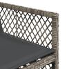 vidaXL Ensemble &agrave; manger de jardin 9 pcs coussins gris r&eacute;sine tress&eacute;e