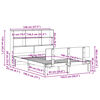 vidaXL Lit biblioth&egrave;que sans matelas 140x190 cm bois de pin massif