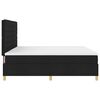 vidaXL Lit &agrave; ressorts avec matelas Noir 200 x 200 cm tissu