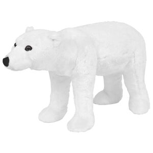 vidaXL Jouet en peluche Ours polaire Blanc XXL